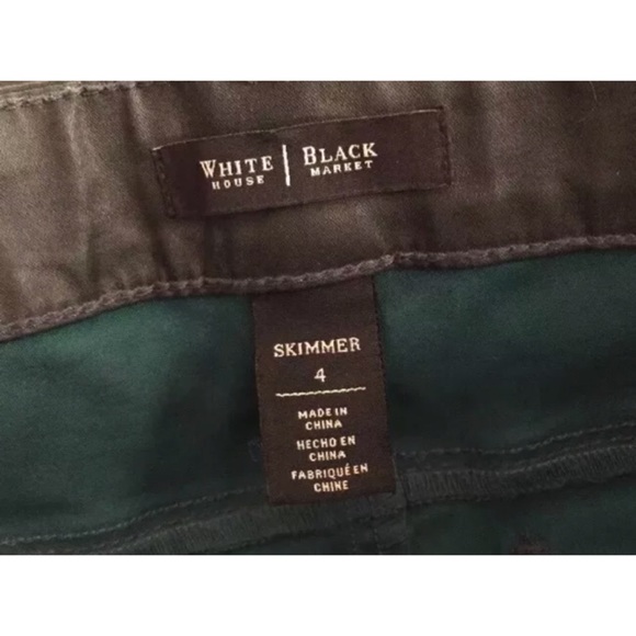 SOLD ELSEWHERE WHBM Coated Skimmer Jeans Green - Picture 6 of 8